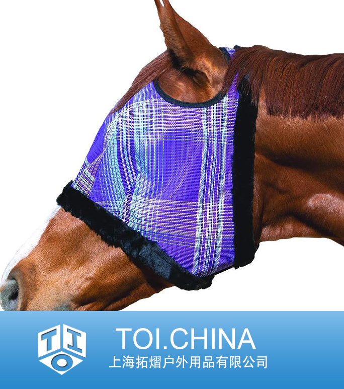Fly Mask with Fleece Trim for Horses 