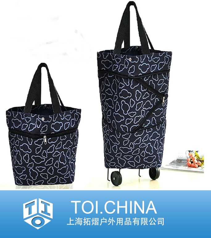 Foldable Shopping Bag,Collapsible Trolley Bag