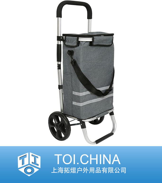 Shopping Trolley Cart Tote Shoulder Bag Foldable Reusable Waterproof Bags Organizer Adjustable