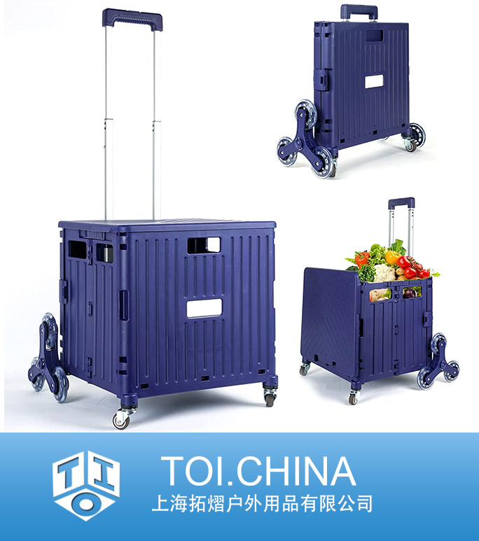 Crate Rolling Carts, Foldable Utility Cart