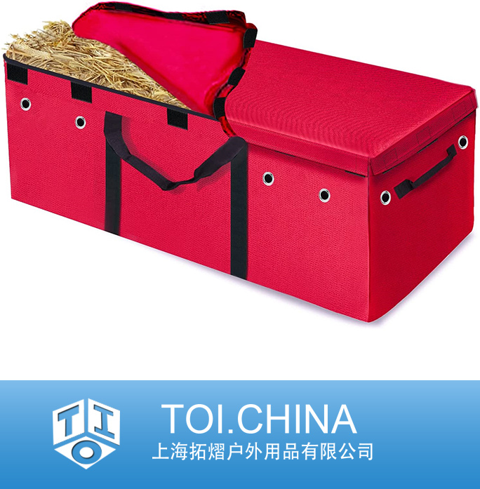 Hay Bale Bag, Detachable Cover Large Storage Hay Bale Carry Bag