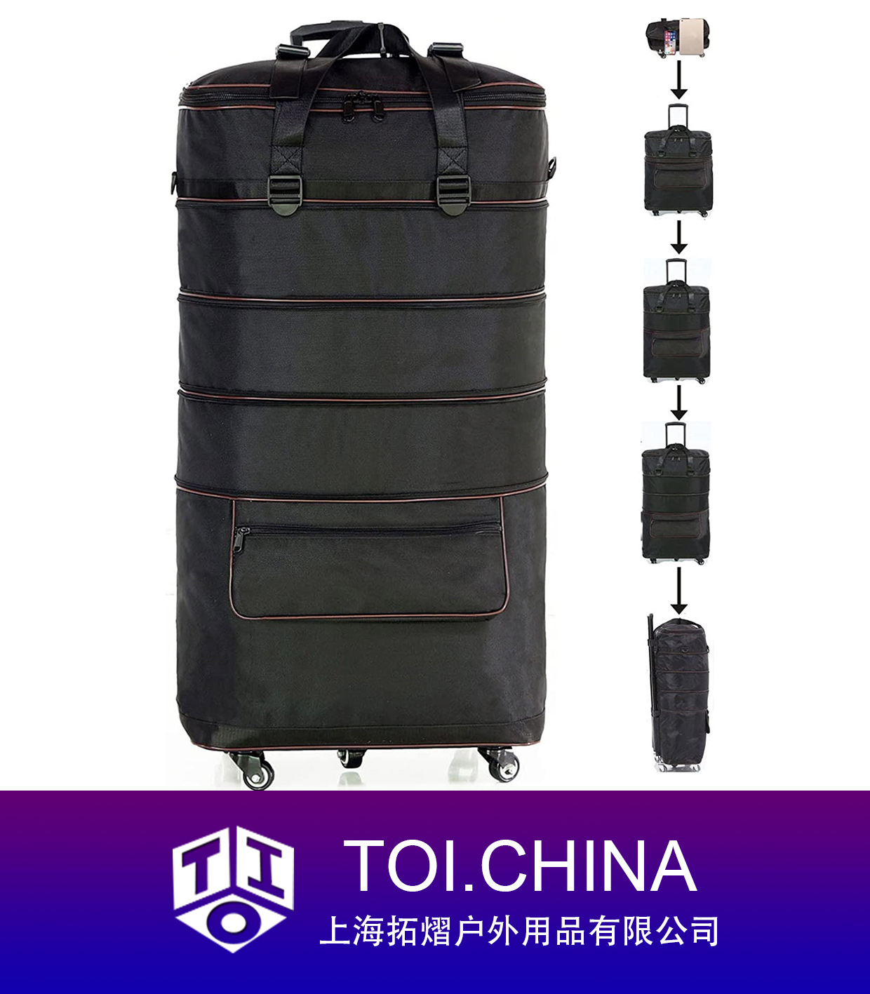 Expandable Foldable Suitcase, Luggage Duffle Bags