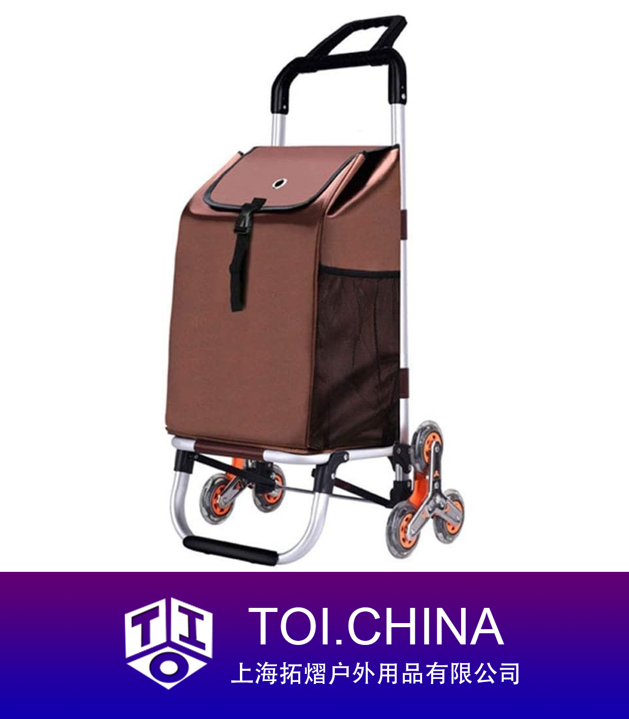 Multifunctional Portable Trolleys With Wheels,Aluminum Shopping Cart 
