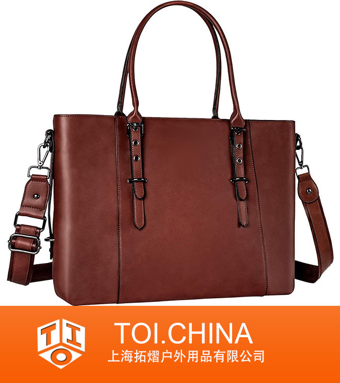 PU Leather Laptop Tote Bag